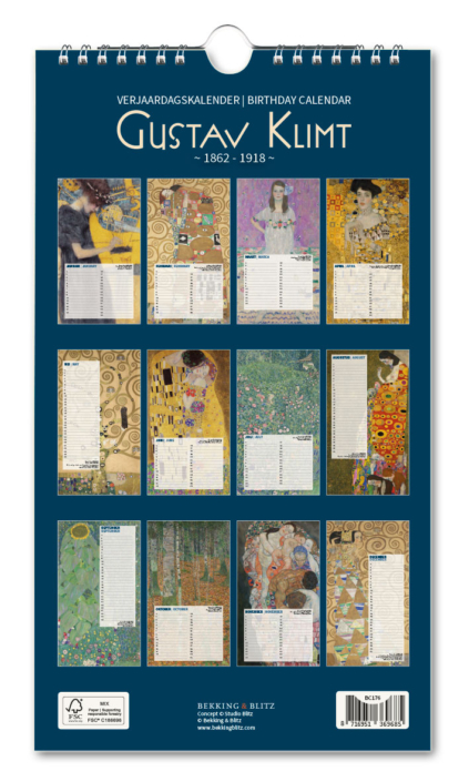 Birthday calendar: Gustav Klimt