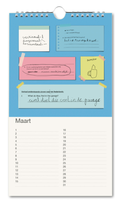 Birthday calendar: Meester Mark