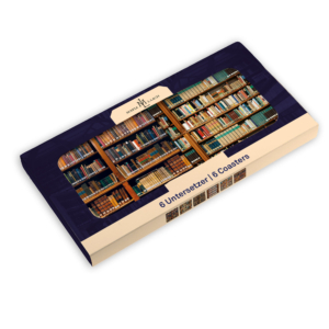 Coasters: Books, Die Klosterbibliothek, Maria Laach