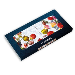 Coasters: Bloemstilleven met Tulpenvaas, Roman Reisinger