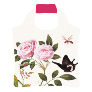 Folding bag: Roses in bud and bloom, The Fitzwilliam Museum