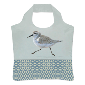 Folding bag: Drieteenstrandloper, Elwin van der Kolk, Vogelbescherming – Natuurpunt
