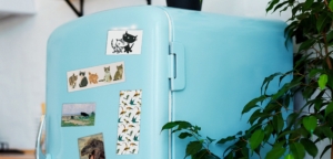 Fridge magnet: Chinees behang papier, Kasteel Heeswijk