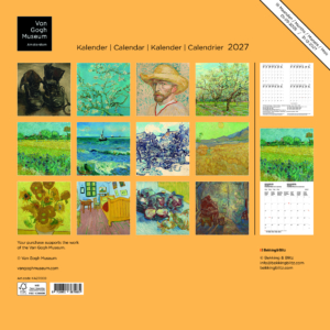 Van Gogh monthly calendar 2027