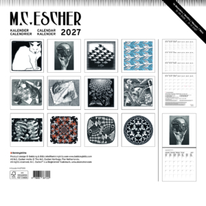 M.C. Escher monthly calender 2027