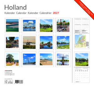 Holland monthly calendar 2027