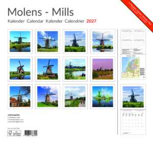 Windmills monthly calendar 2027