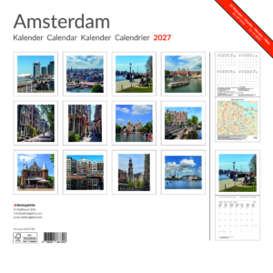 Amsterdam monthly calenar 2027