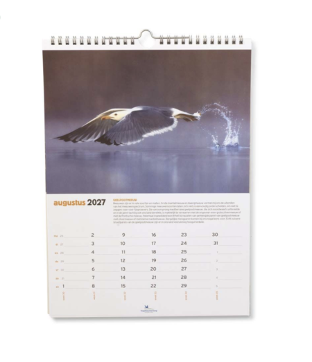 Dutch bird protection service (Vogelbescherming) monthly calendar 2026
