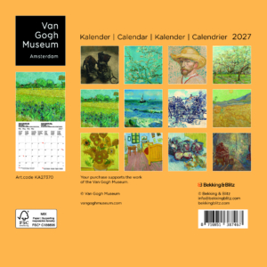 Van Gogh mini monthly calendar 2027