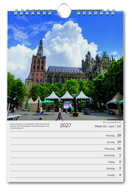 Holland weekcalendar 2027