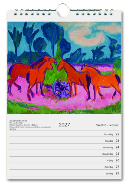 Art weekcalendar 2027