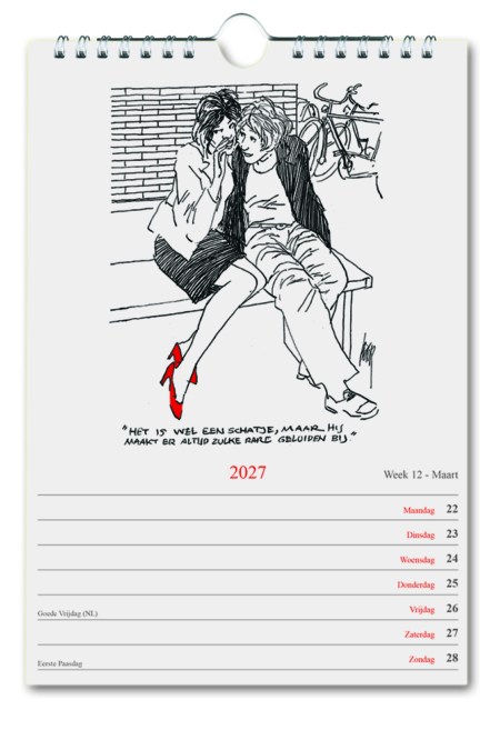 Peter van Straaten week calendar 2027