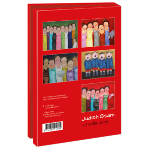 Card folder with env. Large: Uit volle borst, Judith Stam