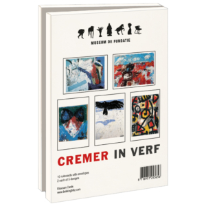 Card folder with env. Large: Cremer in verf, Jan Cremer, Museum de Fundatie