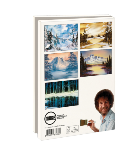 Card folder with env. Large: Happy Winter, Bob Ross, Museum More