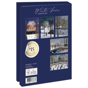 Card folder with env. Large: Winter Snow, Laetitia de Haas