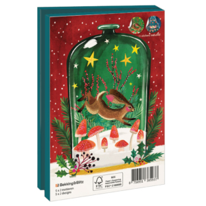 Card folder with env, Small: Fijne Feestdagen, Miriam Bos