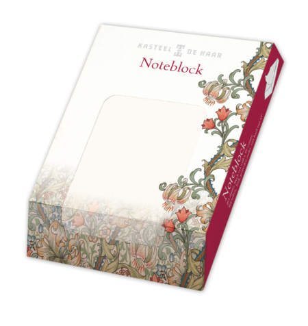 Memo pad: William Morris, Kasteel De Haar