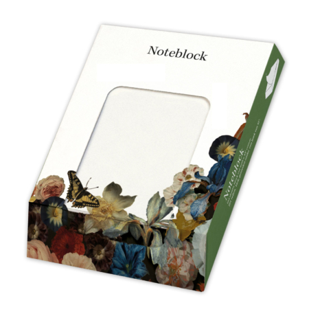 Memo pad: Floral & Toile, The Fitzwillam Museum