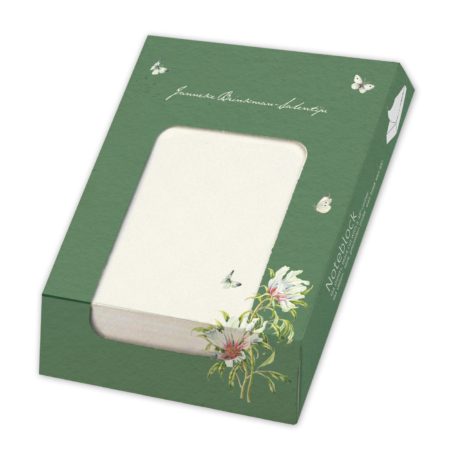 Memo pad: White Elegance, Janneke Brinkman-Salentijn