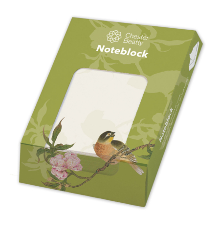 Memo pad: Album of birds and flowers (groen), Hu Feitao, Chester Beatty