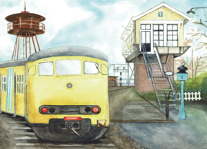 Puzzle (1.000 pieces): Trein, Christel Cannister-Van der Ros, Spoorwegmuseum