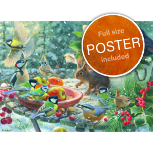 Puzzle (1.000 pieces): A Robin’s Winter, Elwin van der Kolk, Vogelbescherming Nederland