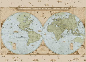 Puzzle (1.000 pieces): Wandkaart van de wereld door Joan Blaeu, Het Scheepvaartmuseum