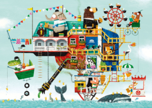 Puzzle (200 pieces): Boek ‘Het eiland van Olifant’, Leo Timmers