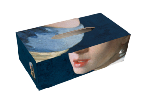 Tissue box holder: Meisje met de parel – Girl with the Pearl Earring, Johannes Vermeer, Mauritshuis