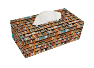 Tissue box holder: Books, Die Klosterbibliothek, Maria Laach