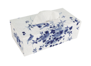 Tissue box holder: Delft Blue, Rijksmuseum Amsterdam