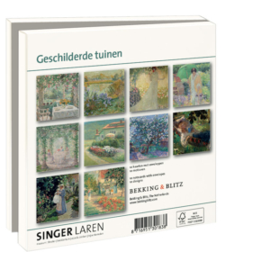Card folder with env. Square: Geschilderde tuinen, Singer Laren