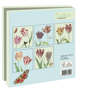 Card folder with env. Square: Tulips, Jacob Marrel, Collection Rijksmuseum Amsterdam
