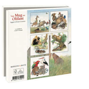 Card folder with env. Square: Van Mug tot Olifant, Ingrid & Dieter Schubert
