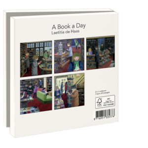 Card folder with env. Square: A Book a Day, Laetitia de Haas