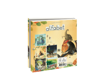 Card folder with env. Square: Alfabet, Charlotte Dematons