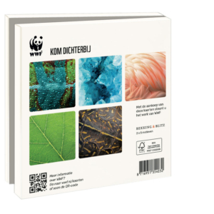 Card folder with env, Square: Kom dichterbij, Wereld Natuurfonds