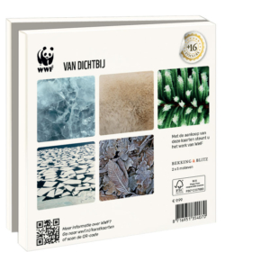 Card folder with env. Square: Van dichtbij, Wereld Natuurfonds