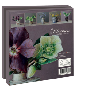 Card folder with env, Square: Bloemen, Ingrid Smuling