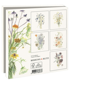 Card folder with env, Square: Wildflower, Janny van den Broek