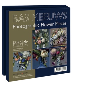 Card folder with env, Square: Photographic Flower Pieces, Bas Meeuws, Royal Delft