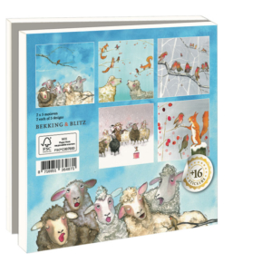 Card folder with env, Square: Christmas Carols, Martine van Nieuwenhuyzen