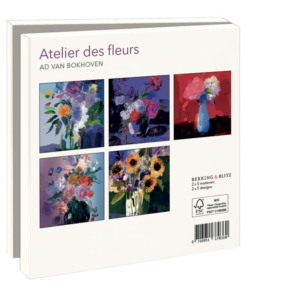 Card folder with env, Square: Atelier des fleurs, Ad van Bokhoven