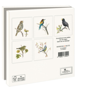 Card folder with env, Square: Songbirds, Elwin van der Kolk, Vogelbescherming