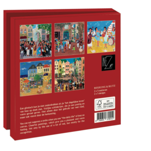 Card folder with env, Square: Let’s dance, Inez Art