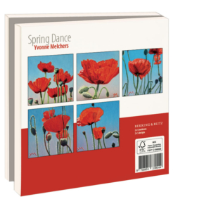 Card folder with env, Square: Spring dance, Yvonne Melchers
