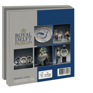 Card folder with env, Square: Picasso, Royal Delft
