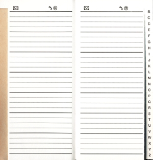 Addressbook: Combi Addressbook A6